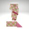 Pink Green Woven Check Ribbon 2.5x10yd Wired | Spring Craft Ribbon-RGX011315